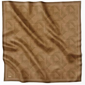 Belli Twill İpek Eşarp - 4201-42 Camel