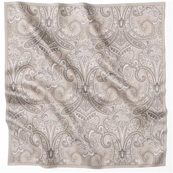 Belli Twill İpek Eşarp - 4202-02 Taş