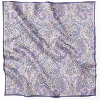 Belli Twill İpek Eşarp - 4202-35 Lila