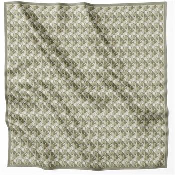 Belli Twill İpek Eşarp - 4204-85 Yeşil