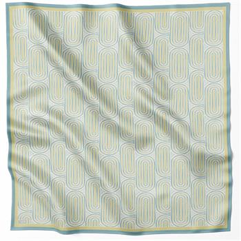 Belli Twill İpek Eşarp - 4209-01 Yeşil