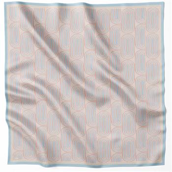 Belli Twill İpek Eşarp - 4209-33 Somon