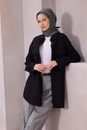Belli İpek Eşarp - 4209-88 Gri Twill
