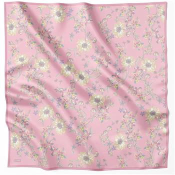 Belli Twill İpek Eşarp - 4210-86 Pembe Twill
