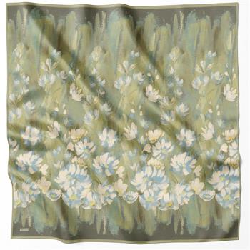 Belli Twill İpek Eşarp - 4217-81 Haki