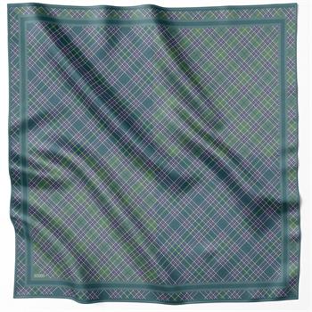 Belli İpek Eşarp - 4218-50 Yeşil Twill