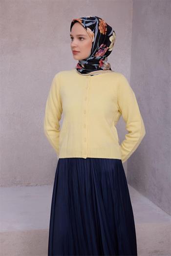 Belli Twill İpek Eşarp - 4219-33 Siyah