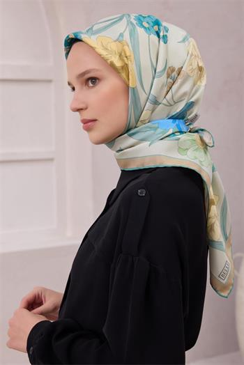 Belli Twill İpek Eşarp - 4219-53 Mint