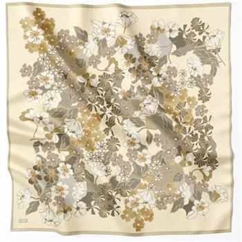 Belli Twill İpek Eşarp - 4220-35 Sarı