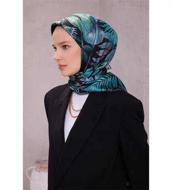 Belli Twill İpek Eşarp - 4225-80 Siyah