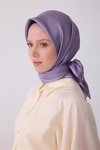 Belli Twill İpek Eşarp - 4305-05 Lila
