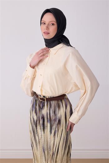 Belli Twill İpek Eşarp - 4305-50 Siyah