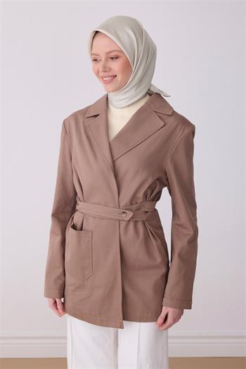 Belli Twill İpek Eşarp - 4305-53 Krem