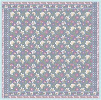 Belli İpek Eşarp - 4314-32 İndigo Twill