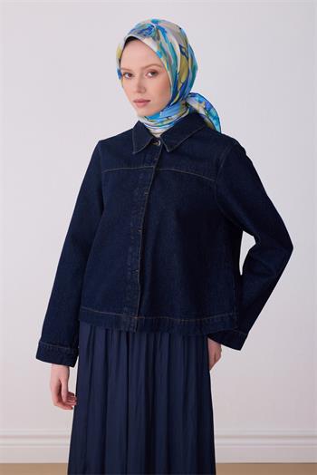 Belli Twill İpek Eşarp - 4315-83 Turkuaz