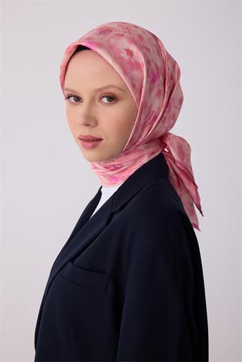 Belli İpek Eşarp - 4319-04 Pembe Twill