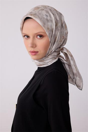 Belli İpek Eşarp - 4319-83 Bej Twill