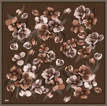 Belli İpek Eşarp - 4330-51 Acı Kahve Twill