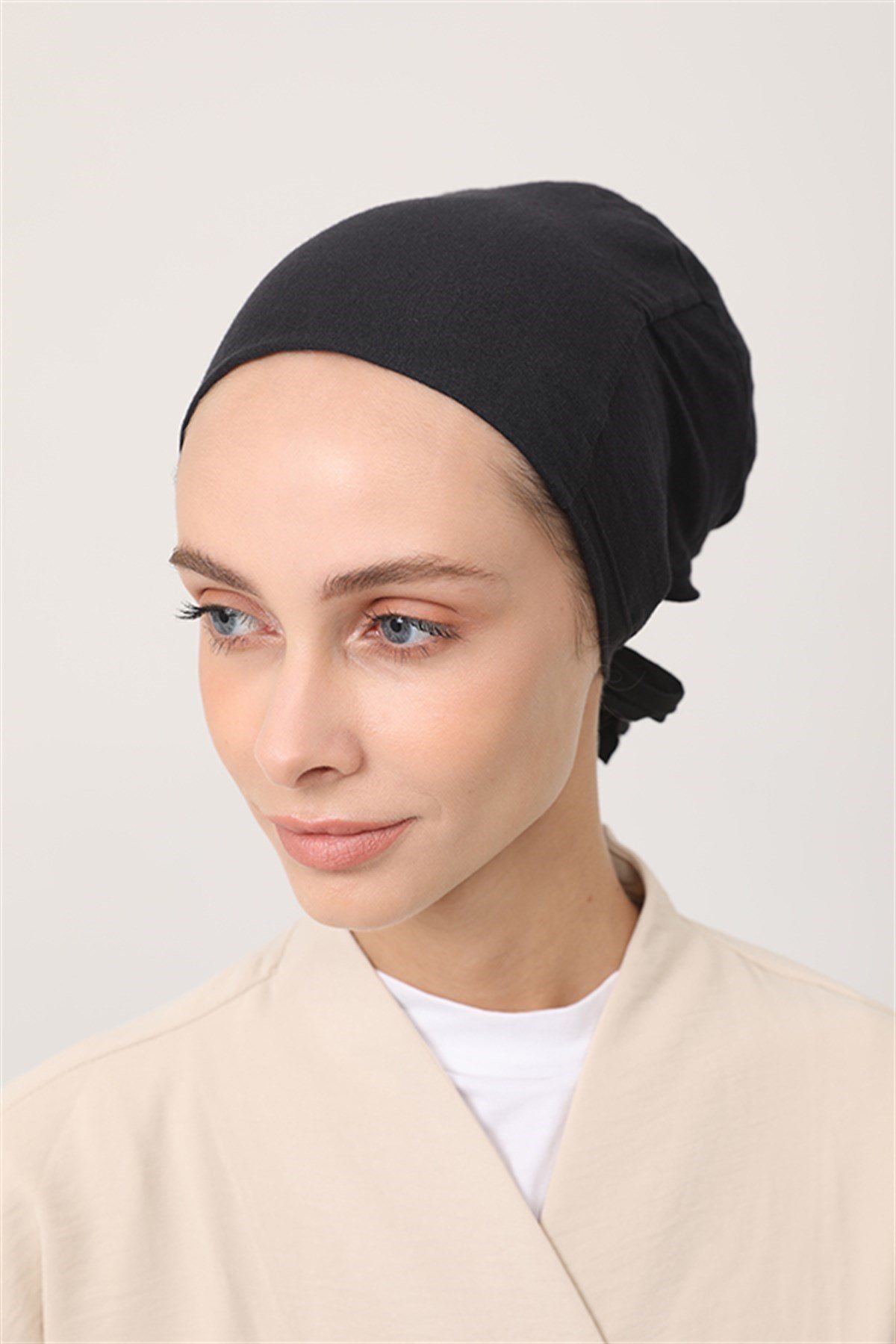 Dikişsiz Bone - Siyah