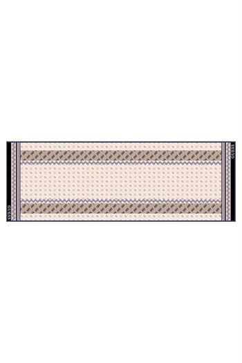 Guess Monogram Pamuk İpek Şal - Ekru