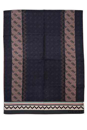Guess Pamuk İpek Şal - 5731 - Morcivert Gri