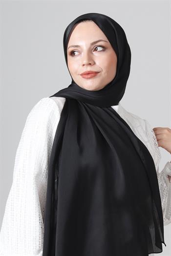 Harem Scarf Uzun Janjan Şal - 1262-01 - Siyah