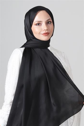 Harem Scarf Uzun Janjan Şal - 1262-01 - Siyah