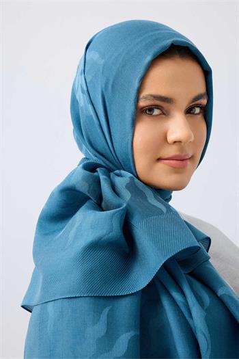 Imannoor Ferah Tensel Şal - Güneş Doğarken - Petrol