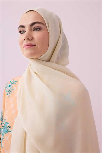 Imannoor Ferah Tensel Şal - Güneş Doğarken - Ekru