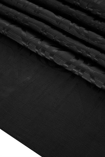 Imannoor Floş Pamuk Şal - Monogram Shiny - Siyah