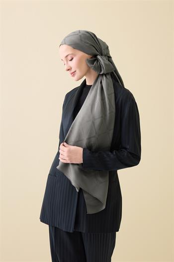 Imannoor Floş Viskon Şal - İman I Baklava - Antrasit