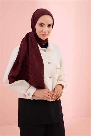 Imannoor Naia Şal - Bambunoor - Bordo