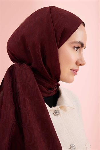Imannoor Naia Şal - Bambunoor - Bordo