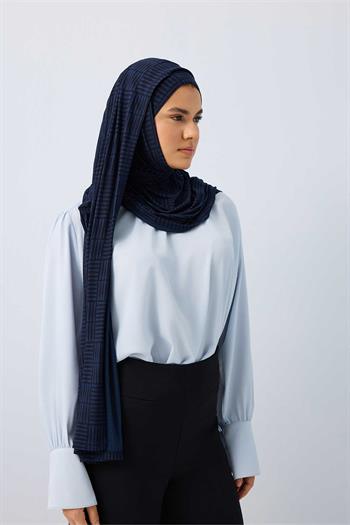 Imannoor Supreme Şal - Duble I - Lacivert