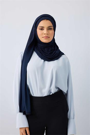Imannoor Supreme Şal - Duble I - Lacivert