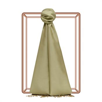 İpekevi Çift Taraflı İpek Şal - Açık Fıstık Yeşili