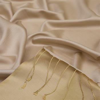 İpekevi Çift Taraflı İpek Şal - Açık Taş