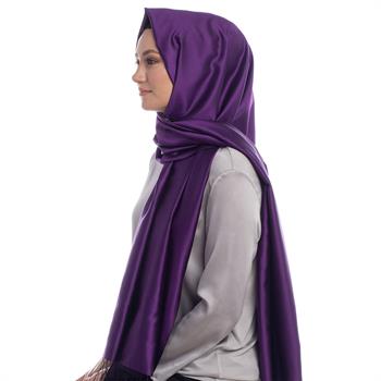 İpekevi Çift Taraflı İpek Şal - Asil Mor