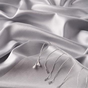 İpekevi Çift Taraflı İpek Şal - Buz Beyazı