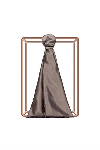 İpekevi Çift Taraflı İpek Şal - Duman