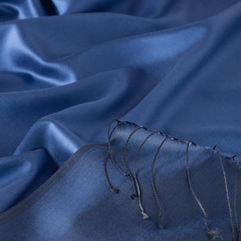 İpekevi Çift Taraflı İpek Şal - İndigo