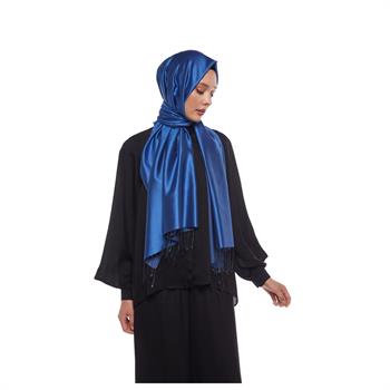 İpekevi Çift Taraflı İpek Şal - İndigo