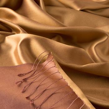 İpekevi Çift Taraflı İpek Şal - Kehribar