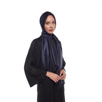 İpekevi Çift Taraflı İpek Şal - Lacivert