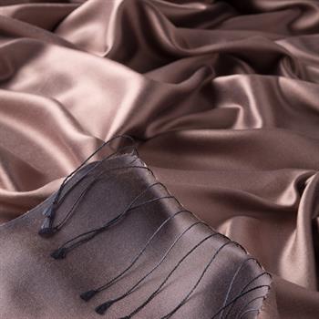 İpekevi Çift Taraflı İpek Şal - Puslu Leylak