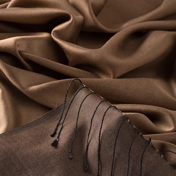 İpekevi Çift Taraflı İpek Şal - Sütlü Kahve