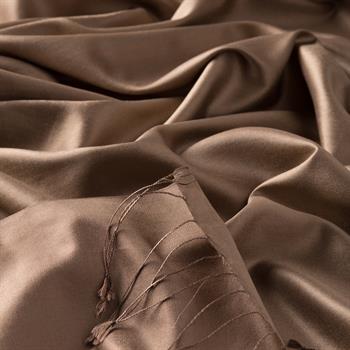 İpekevi Çift Taraflı İpek Şal - Vizon