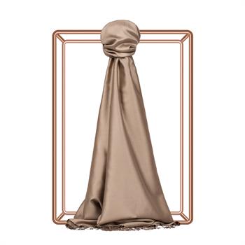 İpekevi Çift Taraflı İpek Şal - Vizon