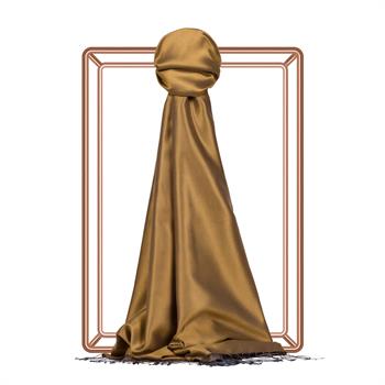 İpekevi Çift Taraflı İpek Şal - Yağ Yeşili