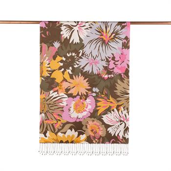 İpekevi Desenli İpek Şal - Nihavent Desenli - Haki